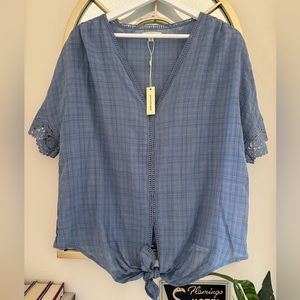 Blue Summer blouse from Max Studio.